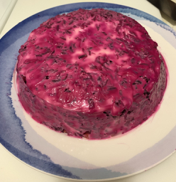 Beets with mayo cake